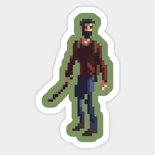 Joel The Last Of us Pixel art Sticker